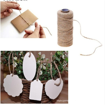 Chinese Supplier Outlet Jute Cord/String/Rope 4mm Light Grey Colors for Gardening, Packing, Wrapping, Decoration, Crafts DIY